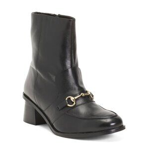 ALLONSI Black Leather Amelie Bit Boots